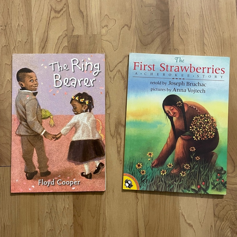 Lot of 2 Children’s Story Books, The First Strawberries/ The Ring Bearer